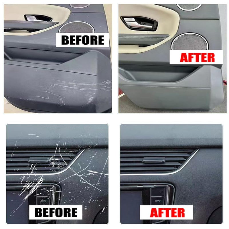 Mteawl Car Interior Scratch Remover, Multipurpose Dashboard Scratch Repair Kit, Vehicle Parts Restorer, Car Parts Refurbish Wax for Minor Scratches - Image 3